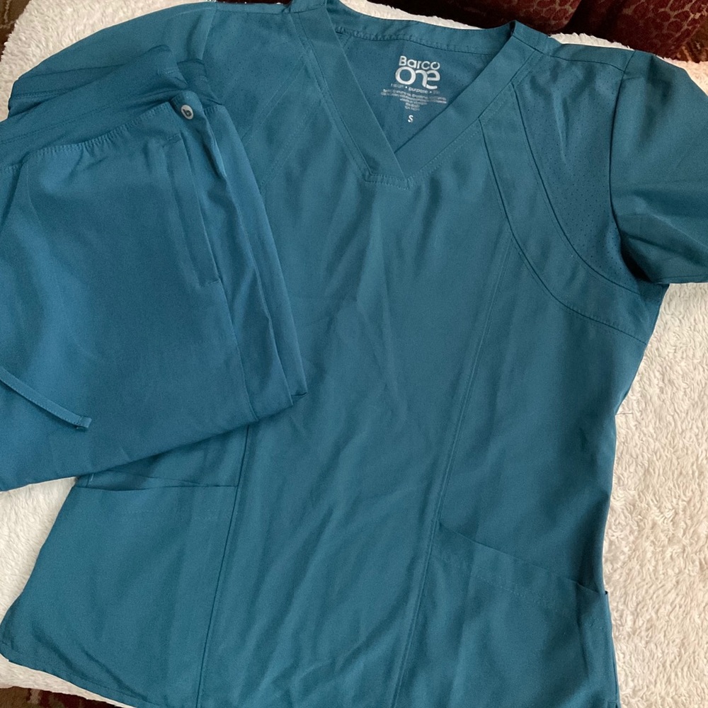 Barco one dark teal scrubs